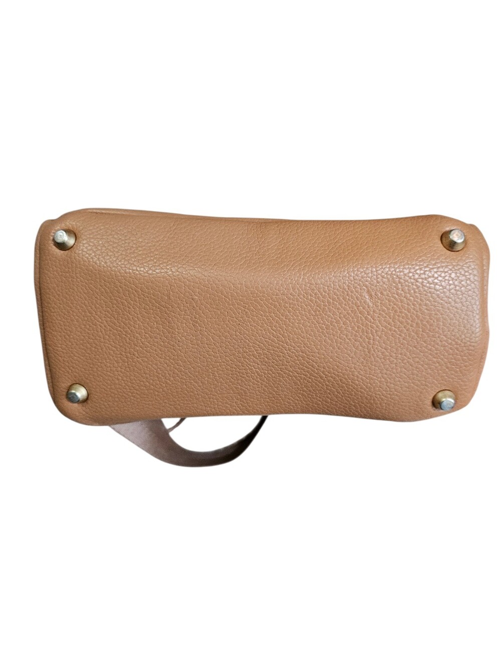 Freshly Picked Camel Pebbled Leather Mini Backpack Gold Hardware Designer - Picture 4 of 10